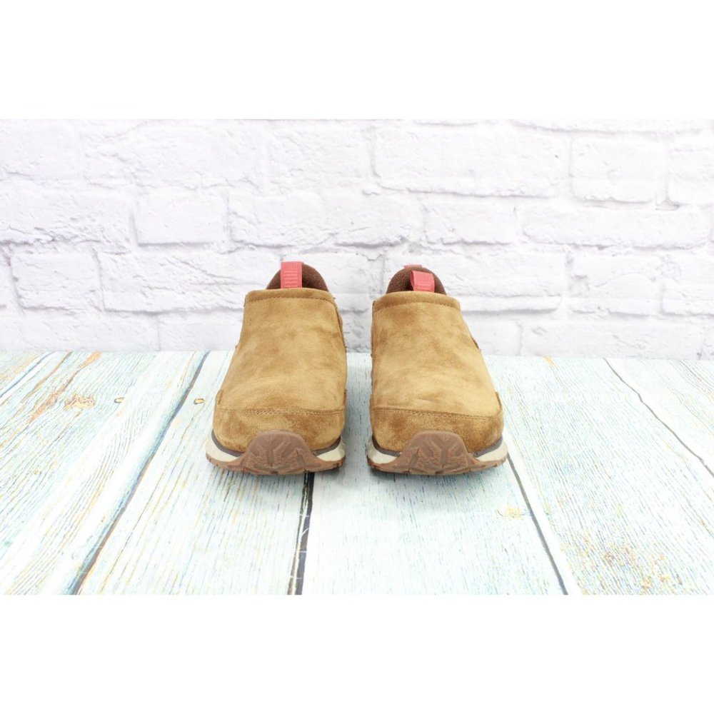 LL Bean Brown Leather Waterproof Insulated Slip-On Snow Sneaker 5 Shoes 8 W - Picture 4 of 9